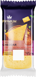 Изображение товара Сыр PREMIUM CLUB Чеддер выдержанный 45%, без змж, 200г