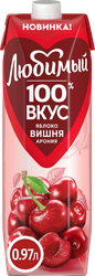 Нектар ЛЮБИМЫЙ Яблоко, вишня, черноплодная рябина, 0.97л, фотография
