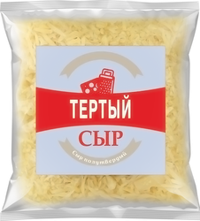 Сыр полутвердый 45% тертый, без змж, 100г, детальное фото