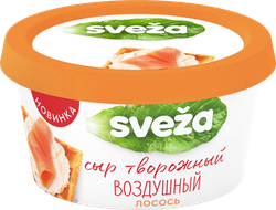 Сыр творожный SVEZA Воздушный, Лосось 60%, без змж, 120г, детальное фото