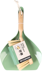 Набор для уборки HOMECLUB Bamboo, совок со сметкой, бамбук, металл, Арт. B8010A, картинка