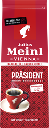 Кофе молотый JULIUS MEINL Prasident натуральный жареный, 220г, вид