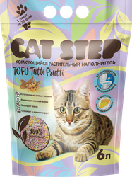 Изображение товара Наполнитель растительный для кошачьего туалета CAT STEP Tofu Tutti Frutti комкующийся, 6л
