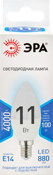 Лампа светодиодная ЭРА Std LED B35-11W-840-E14 11Вт свеча, нейтральный белый свет, Арт. Б0032982, фотография
