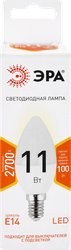 Лампа светодиодная ЭРА Std LED B35-11W-827-E14 11Вт свеча, теплый белый свет, Арт. Б0032980, картинка