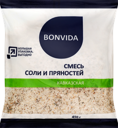 Соль BONVIDA Кавказская, с пряностями, 450г, картинка