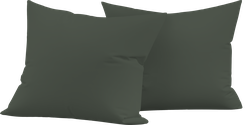Набор наволочек HOMECLUB 50x70(+/-2)см, зеленый, Арт. HCPC-S-57-EN, 2шт, изображение