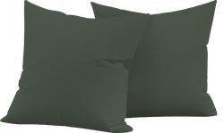 Набор наволочек HOMECLUB 70x70(+/-2)см, зеленый, Арт. HCPC-S-77-EN, 2шт, фотография