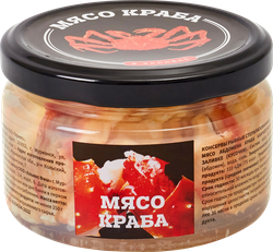 Мясо абдомена краба ТЕРНЕС в солевой заливке, 220г, картинка