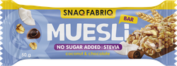 Батончик-мюсли SNAQ FABRIQ Кокос, с молочным шоколадом, 50г, изображение