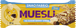 Батончик-мюсли SNAQ FABRIQ Банан, с молочным шоколадом, 50г, фото