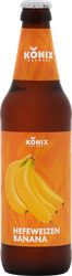 Напиток пивной KONIX BREWERY Hefeweizen Banana нефильтрованный пастеризованный 4,5%, 0.45л, фото