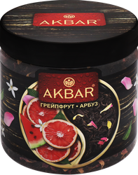Чай черный AKBAR Грейпфрут и арбуз, листовой, 100г, детальное фото