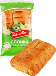 Слойка ХЛЕБНЫЙ ДОМ Спелое яблоко, 55г, изображение