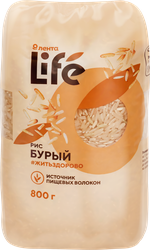 Рис бурый ЛЕНТА LIFE, 800г, детальное фото