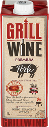 Вино GRILLWINE ординарное красное сухое, 1л, фотография
