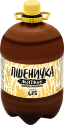 Пиво светлое ПШЕНИЧКА Мягкое пшеничное нефильтрованное пастеризованное 4,8%, 1.3л, фото