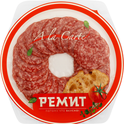 Колбаса сырокопченая РЕМИТ Salame, нарезка, 80г, картинка