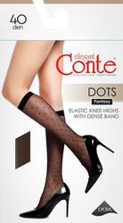 Гольфы женские CONTE ELEGANT Fantasy Dots, 40 den nero, Арт. 21C-147СП, вид