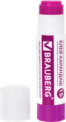 Клей-карандаш BRAUBERG обесцвечивающийся после высыхания, Арт. 220874, 15г, детальное фото