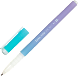 Ручка шариковая BRAUBERG Grade pastel soft touch grip, синий, 0,7мм, в ассортименте, Арт. 143711, фото