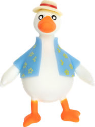Игрушка 1TOY Крутой замес, Гусь в шляпе и рубашке, 14см, Арт. Т24576, крупный план