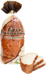 Батон НИЖЕГОРОДСКИЙ ХЛЕБ Подмосковный, высший сорт, в нарезке, 400г, вид