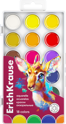 Акварель ERICHKRAUSE Safari с УФ защитой яркости, 18 цветов, Арт. 61378, изображение