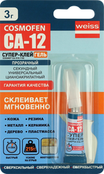 Супер-клей COSMOFEN CA 12 гель, Арт. CA-510.110, 3г, фото