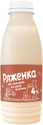 Изображение товара Ряженка ИЗ МОЛОКА НАШЕЙ ДОЙКИ 4%, с змж, 430г