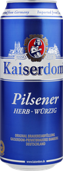 Пиво светлое KAISERDOM Пилснер фильтрованное пастеризованное 4,9%, 0.5л, изображение