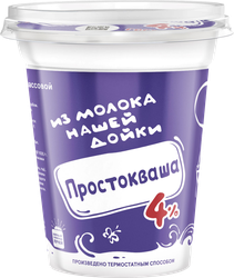 Простокваша термостатная ИЗ МОЛОКА НАШЕЙ ДОЙКИ 4%, с змж, 300г, детальное фото