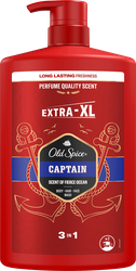 Гель для душа и шампунь мужской OLD SPICE Captain 2в1, 1л, фотография