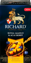 Чай черный RICHARD Royal Mango&Acai berry, 25пак, вид