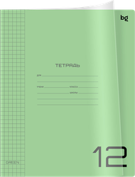 Тетрадь BG UniTone. Neon 12 листов, в клетку, пластиковая обложка, в ассортименте, Арт. 370551, картинка
