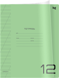 Тетрадь BG UniTone. Neon 12 листов, в линейку, пластиковая обложка, в ассортименте, Арт. 370552, фото