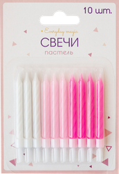 Свечи праздничные ПАКЕТИКО Pink, 6,5см, детальное фото
