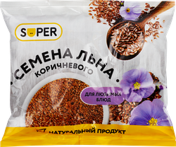 Семена льна SUPER коричневые, 100г, вид