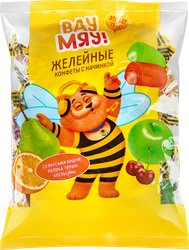 Конфеты желейные ВАУ МЯУ! Микс неглазированные, с начинкой, 250г, детальное фото
