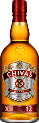 Виски CHIVAS REGAL Шотландский купажированный 12 лет 40–43%, 0.75л, крупный план