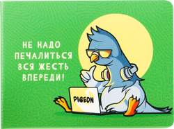 Обложка для студенческого билета, пропуска, удостоверения СПЕЙС OfficeSpace Pigeon, картинка