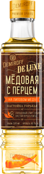 Настойка DEMIROFF De Lux Медовая с перцем, на липовом меду 40%, горькая, 0.5л, вид