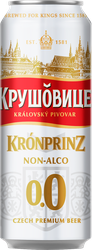 Напиток пивной безалкогольный КРУШОВИЦЕ Нон-алко 0.0 пастеризованный не более 0,3%, 0.43л, фото