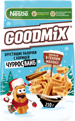 Готовый завтрак GOODMIX Чурросвайб, хрустящие палочки с корицей, 210г, детальное фото