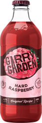 Напиток пивной GARRY GARDEN Hard Raspberry со вкусом и ароматом малины 
пастеризованный 4,5%, 0.4л, картинка