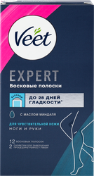 Восковые полоски VEET Expert для чувствительной кожи, 12шт, изображение