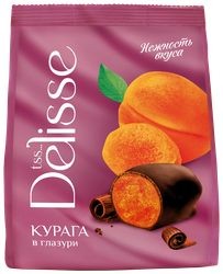 Конфеты DELISSE курага в глазури, 200г, вид