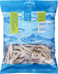 Анчоус сушено-вяленый WISH FISH тушка, 70г, вид