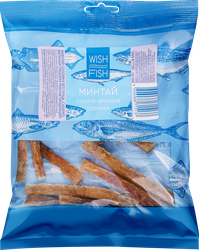 Минтай сушено-вяленый WISH FISH соломка, 70г, изображение