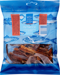 Путассу сушено-вяленая WISH FISH с перцем, стружка, 70г, фото